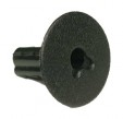 Perfect Vision Coax Feed Thru Bushing with Knockout - Black(100)